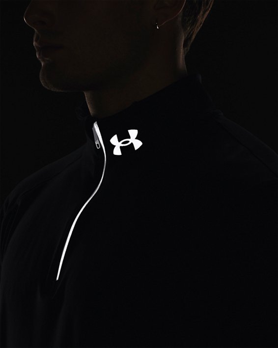 Men's UA Qualifier Run ½ Zip in Black image number 5